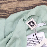 Anne Klein Carmel Open-Front Button Cuff Cardigan Juniper Crocodile Green M