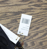 Beyond Control Womens Faux-Leather Accent V-Neck One Piece Swimsuit Black 12