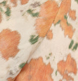 Sefr Sleeve Button Down Collar Floral Beach Camp Shirt Illusion Orange Multi S