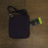 Travelon Anti-Theft Classic Slim Double Zip Crossbody Bag Purple One Size