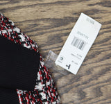 BCX Juniors Sweater Combo Tweed-Skirt Long Sleeve Dress Black / Red Multi 2XL