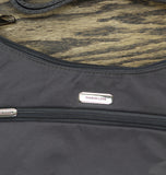 Travelon Anti-Theft Essentials East/West Hobo Bag 43486-510 Smoke Gray One Size