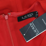 Lauren Ralph Lauren Womens Ruffle-Sleeve Cocktail Dress 253855211002 Red 8