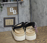 Wild Fable Womens Elliot Stretch Strappy Platform Sandals 93321834 Black 11M