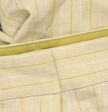 Tahari ASL Womens Woven Stripe Pants Trousers PJM006-TK Ochre Brown Multi 4