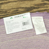 Home Weavers Double Ruffle Collection Bathroom Rugs 4-Piece Set Purple Standard