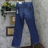 NYDJ Womens Brooke Loose Straight Full Leg Jeans Louvre Sapphire Blue 4