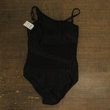 Bar III Womens One-Shoulder Mesh Cutout One Piece Swimsuit MBNB24232 Black M