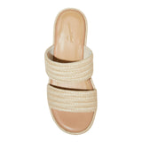 Universal Thread Womens Kayli Jute Two Band Wedge Heels 93320357 Tan Brown 6.5M