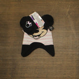 Disney Minnie Mouse Hat And Mitten Set MIN2733 Black / Pink One Size