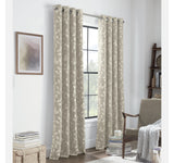 Linden Street Top Light-Filtering Single Curtain Panel Silver Beige Brown 50x84