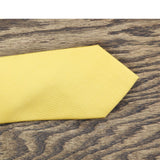 Tommy Hilfiger Men's New Herringbone Solid Skinny Tie 87991201 Yellow One Size