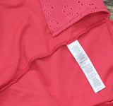 Cuddl Duds Eyelet Trim Crew Neck Top A676558 Berry Pink M