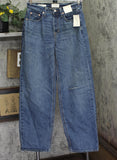 Universal Thread 90's Baggy Denim Jeans Button Fly Distressed Dark Wash Blue 6