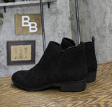 American Rag Womens Cadee Almond Toe Ankle Fashion Boots Black Microsuede 10M