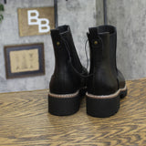 Universal Thread Womens Faux Leather Pull On Chelsea Boots Black 8W