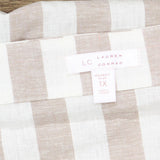 LC Lauren Conrad Womens Woven Tie Shoulder Strap Tank Top Brown Stripe 1X