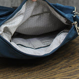 Travelon Essentials North/South Crossbody Bag Peacock Teal Blue One Size