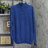IZOD Mens Turtleneck 1/4 Zip Pullover Sweater 167053bae2b4bc Blue L