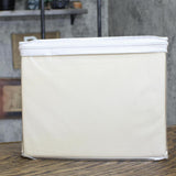 Linenspa 600 TC 3-Piece Ultra Soft Deep Pocket Cotton Sheet Set Ivory Twin XL