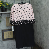 Ny Collection Blazer Jacket Polka Dot Two Piece Dress Set Katiya Pink / Black 16