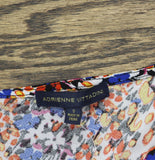 Adrienne Vittadini Sleeve Floral Top with Pleat Detail Action Floral Red Multi S