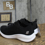 S Sport By Skechers Womens Resse 2.0 Elastic Gore Sneakers 89261300 Black 9.5M