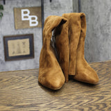 Universal Thread Womens Kendra Kitten Heel Tall Dress Boots Chestnut Brown 5.5M