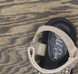 Wild Pair Kudose Embellished Open Toe Ankle Strap Sandal Sand Raffia Brown 8.5M