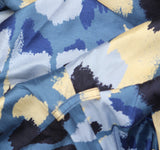 Donna Karan Floral Printed Button Down Midi Shirt Dress Horizon Blue / Multi 6