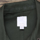LC Lauren Conrad Womens Denim Snap Front Peplum Jacket 1660f6d154c56c Green M