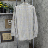 Robert Talbott Carmel Mens Plaid Button Up Long Sleeve Shirt Blue Gold Multi L