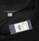Tommy Hilfiger Womens Pleated Belted Knit Fit Flare Dress A4JJ1AST Black 2