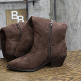 Universal Thread Womens Patsy Tall Fringe Western Boots Mid-Calf Brown 6.5M