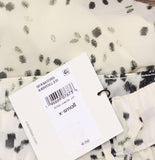 Calvin Klein Printed Pull-On Pants Lined Drawstring 44B913G Light Gray Print XS