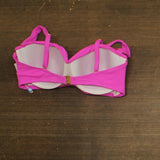 Bleu By Rod Beattie Key Item Underwire Shirred Bikini Swim Top Dahlia Pink 38D