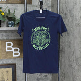 Canvas Mempho Music Festival 2018 Post Malone Beck Graphic T-Shirt Navy Blue XS