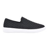 White Mountain Courage Womens Sneaker Flat Black Fabric 9.5M