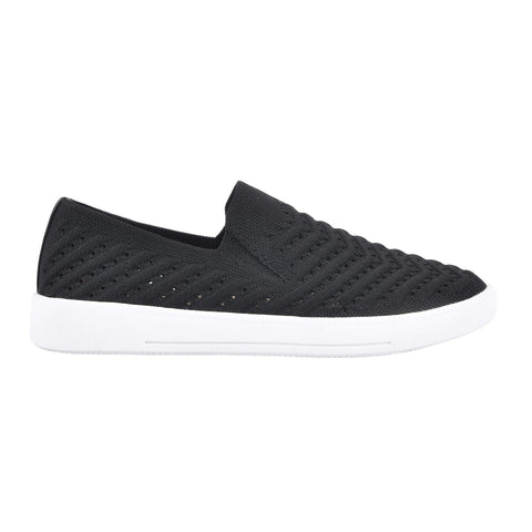 White Mountain Courage Womens Sneaker Flat Black Fabric 9.5M