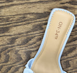 On 34th Womens Salliee Sandals Block Heel 10020662800 Blue 8.5M