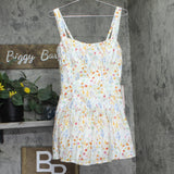 Aqua Womens Ditsy Fruit Mini Dress 97501BD White Multi M