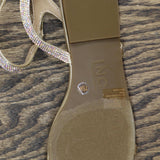 Inc International Concepts Women's Persida Flat Sandals Crystal Brown 7.5M
