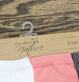 Touched By Nature Organic Cotton Non-Skid Gripper Knit Socks Set 2-4 Years