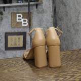 A New Day Womens Shelly Heels Block 89469642 Tan Brown 9.5M