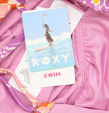 Roxy Womens One Piece Plunge Swimsuit 434001925 Lilac Purple Multi L