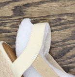 Style & Co. Siennaa Closed Toe Wedge Espadrilles Sandals Papyrus Brown 6.5M