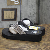Yellow Box Tomei Clear Womens Thong Rhinestone Sandals 1673edfa59d150 Black 6.5M