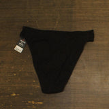 Bar III Womens Crochet High-Rise Side Tab Bikini Bottom MBGC25557 Black M