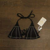 Becca Womens Standard Color Sheen Triangle Bikini Top 109057 Black M