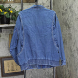 Universal Thread Womens Relaxed Bomber Denim Jacket Trucker Medium Wash Blue 2XL